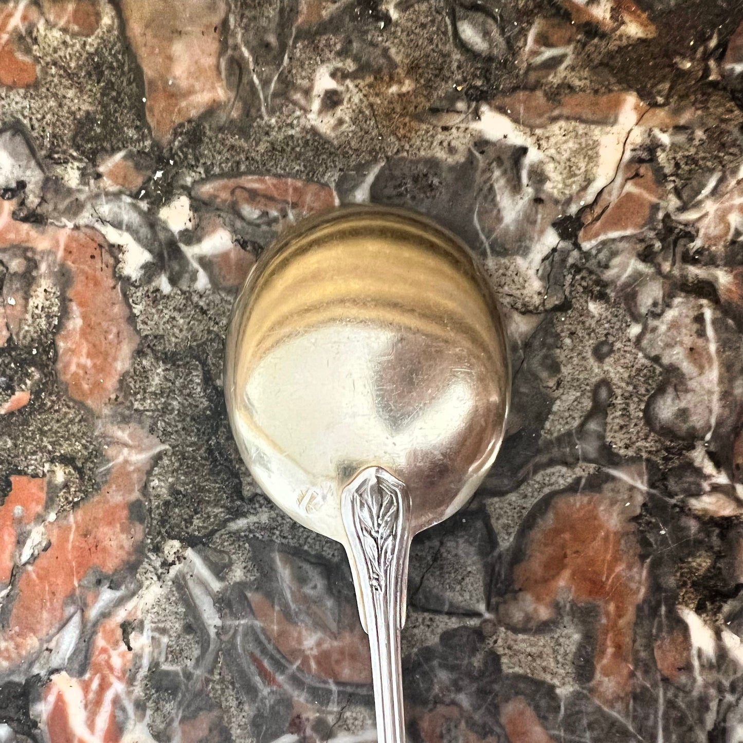 Cuillère à Glace en argent massif & en vermeil, Olier & Caron, XXe