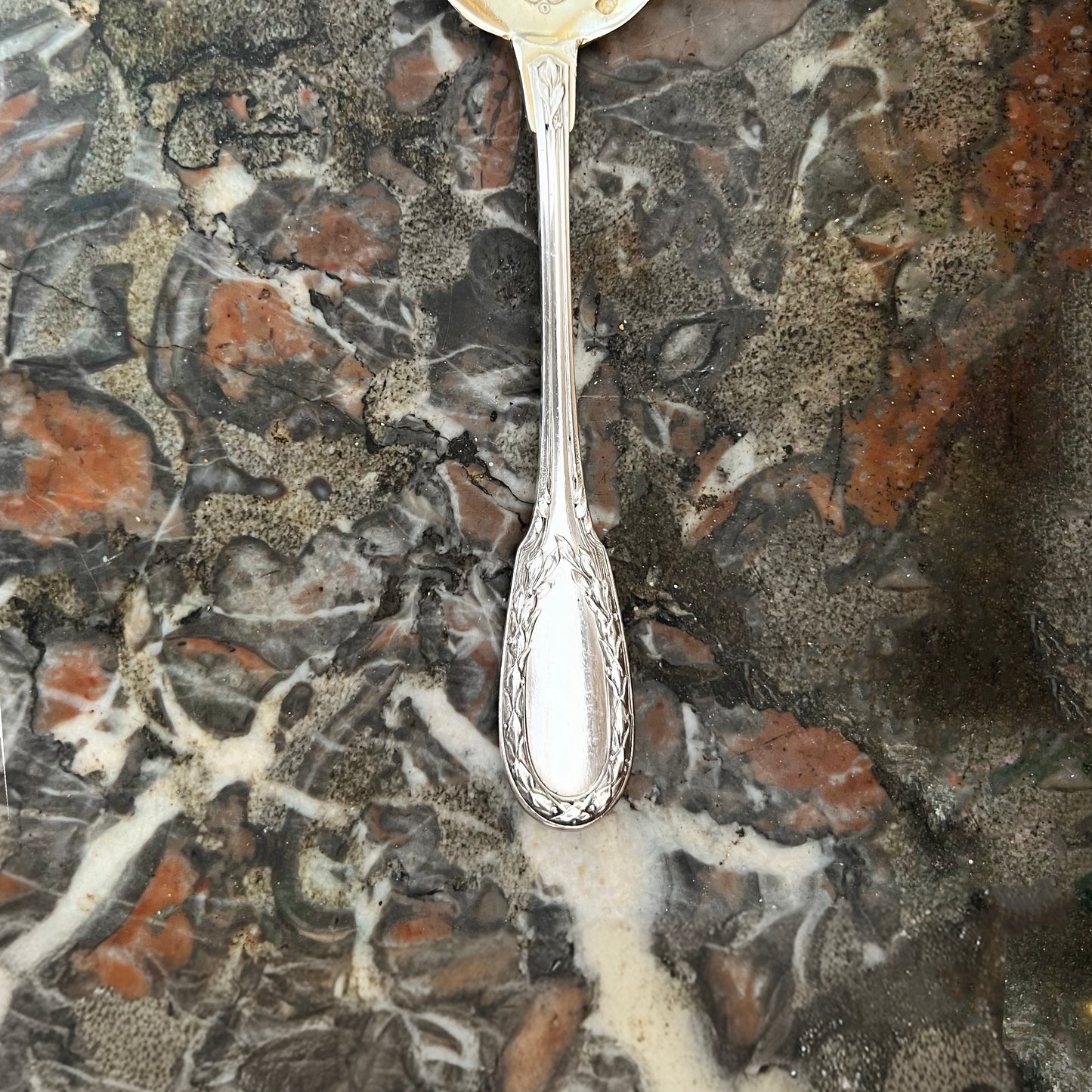 Cuillère à Glace en argent massif & en vermeil, Olier & Caron, XXe