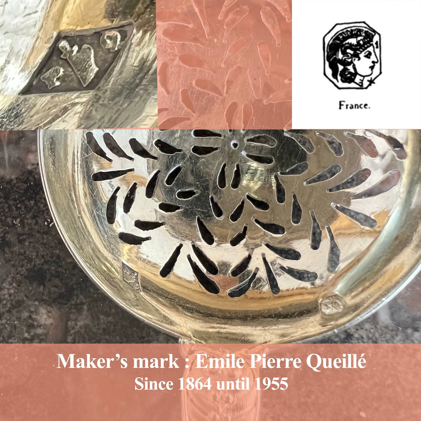 Cuillère à fruit au sirop, vermeil, Emile Pierre Queille (since 1864)
