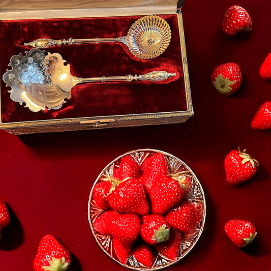 Service à fraise, Henri Gabert (1882-1901), vermeil