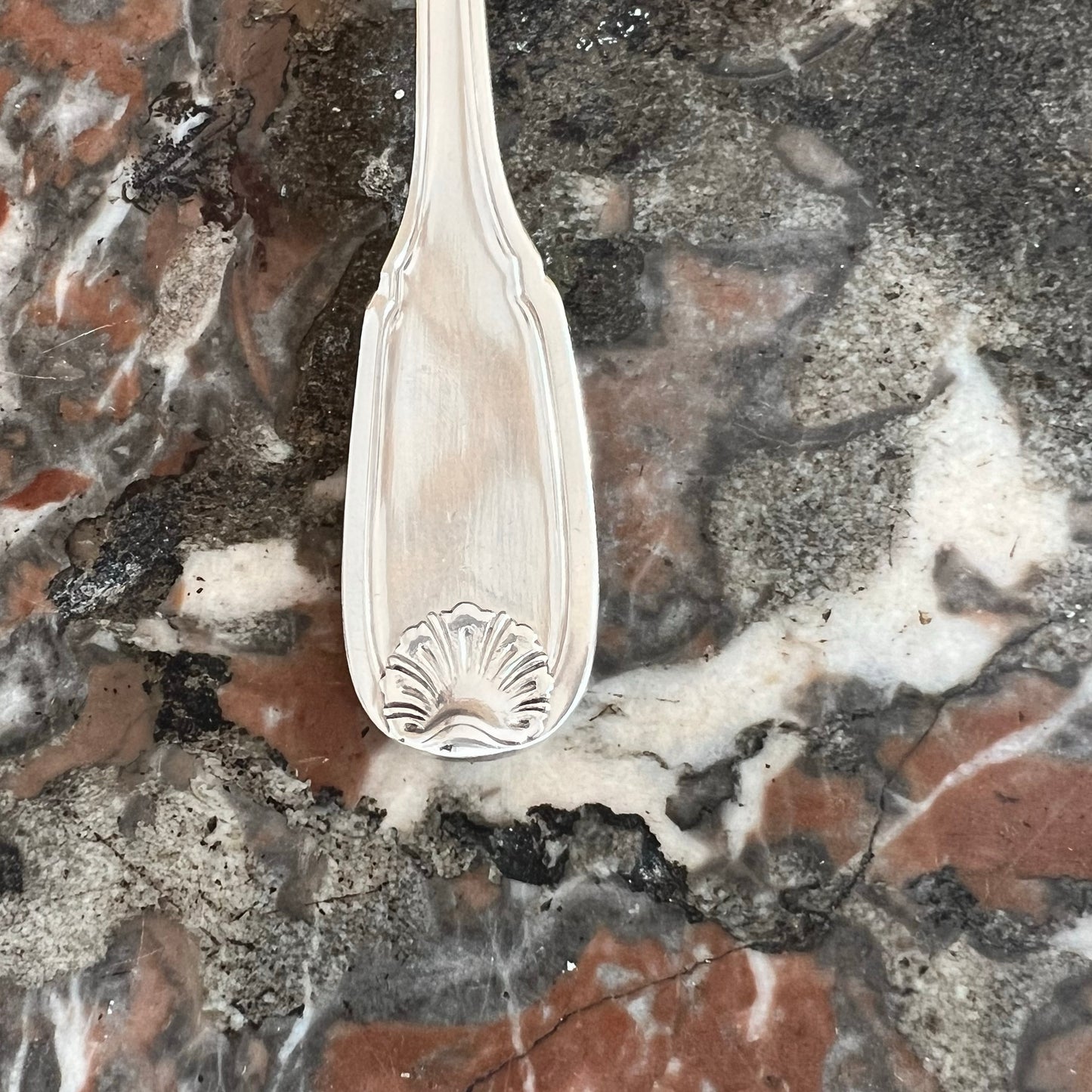 Odiot, Pelle à sorbet en argent massif & en vermeil, St. Régence, XXe