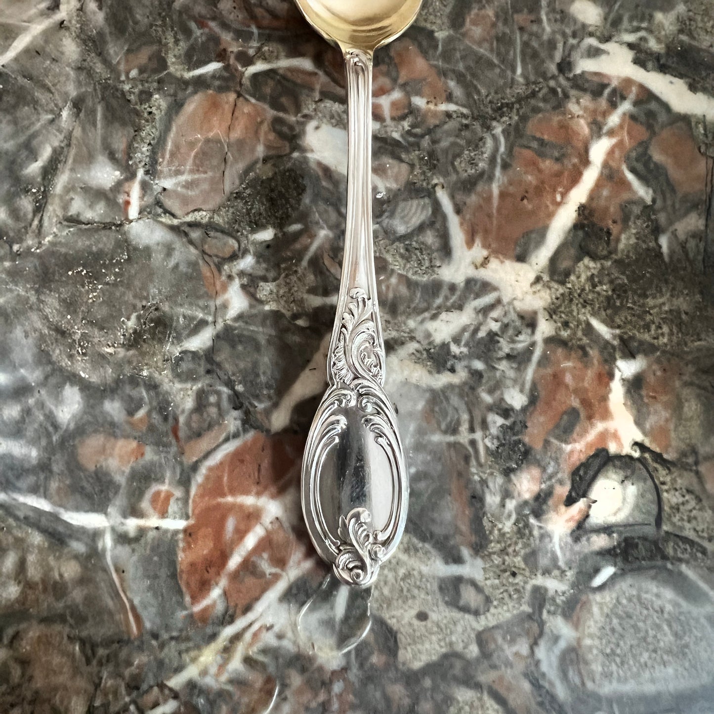Cuillères à moka en argent massif et en vermeil, 13 pcs, Hénin & Vivier (1891-1896)