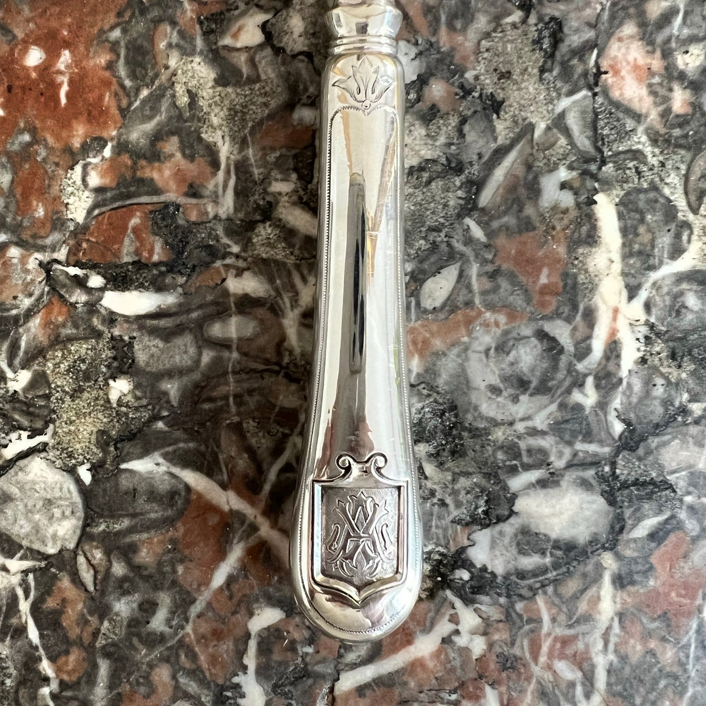 Fourchette à huître en argent & argent fourré, Nicoud (1875-1880)