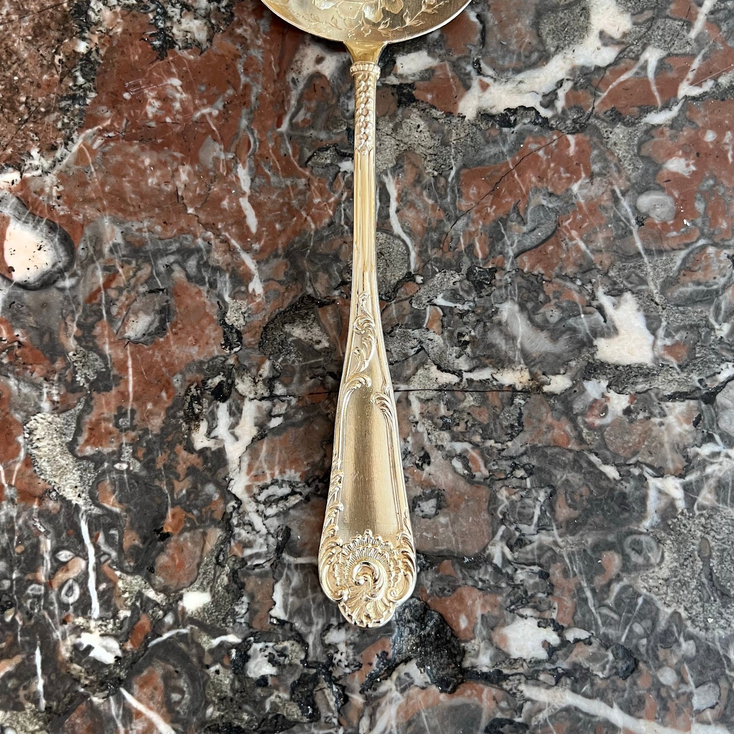 Service à glace, en vermeil, 2 pcs, style Louis XV