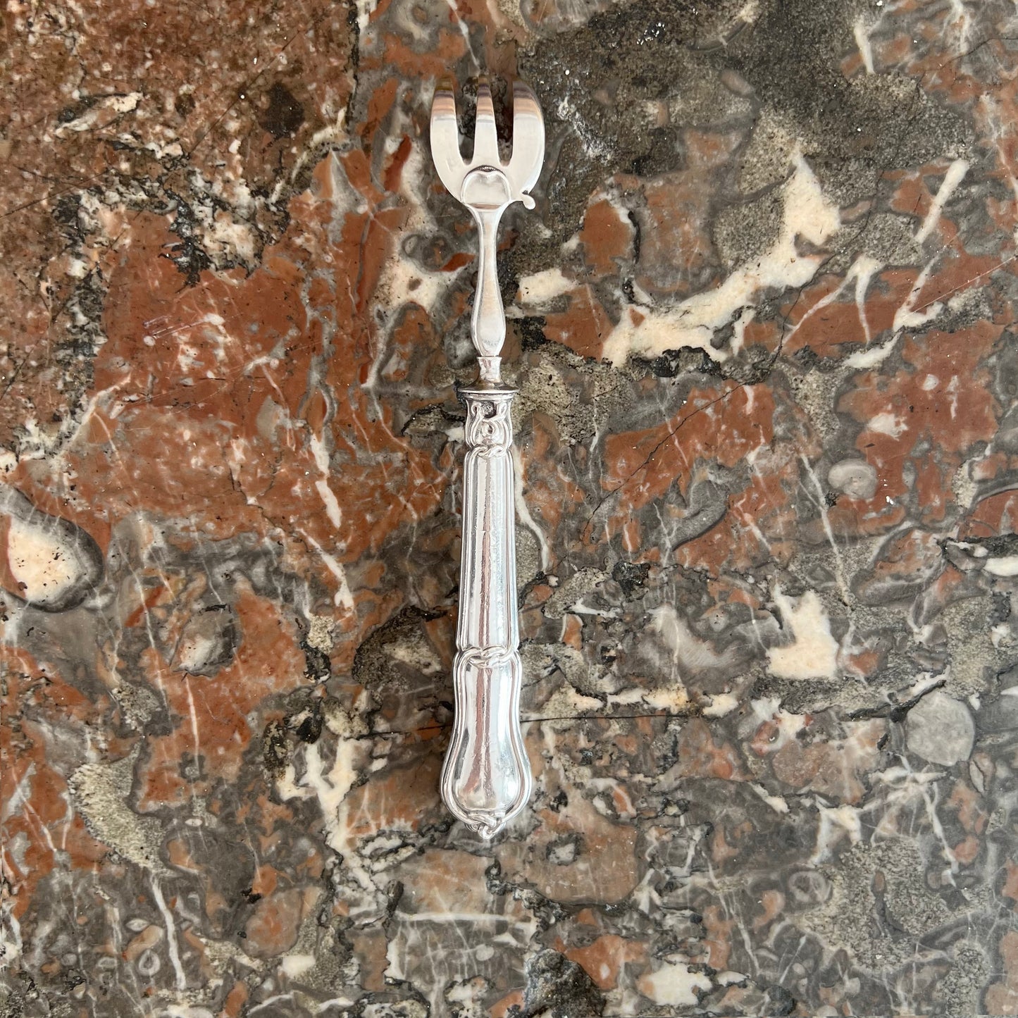 Fourchette à huîtres en argent & argent fourré, Philippe Berthier (XIX-XXe)