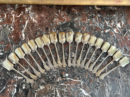 Odiot, Pelles à glace-sorbet en vermeil, 18 pcs