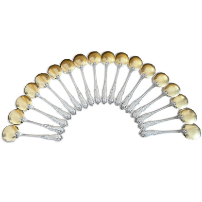 Service à glace en argent massif et en vermeil, 20 pcs, Henri Soufflot