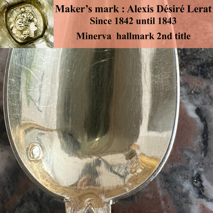 Cuillères à thé en vermeil, Napoléon III, 12 pcs, Alexis Désiré Lerat (1842-1843)