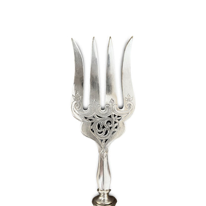 Service de couvert à poisson de style Louis XVI, argent fourré, France