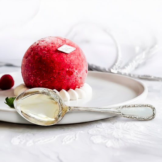 Ice cream spoon, Puiforcat, solid silver &  vermeil, Suffren model (circa 1904)