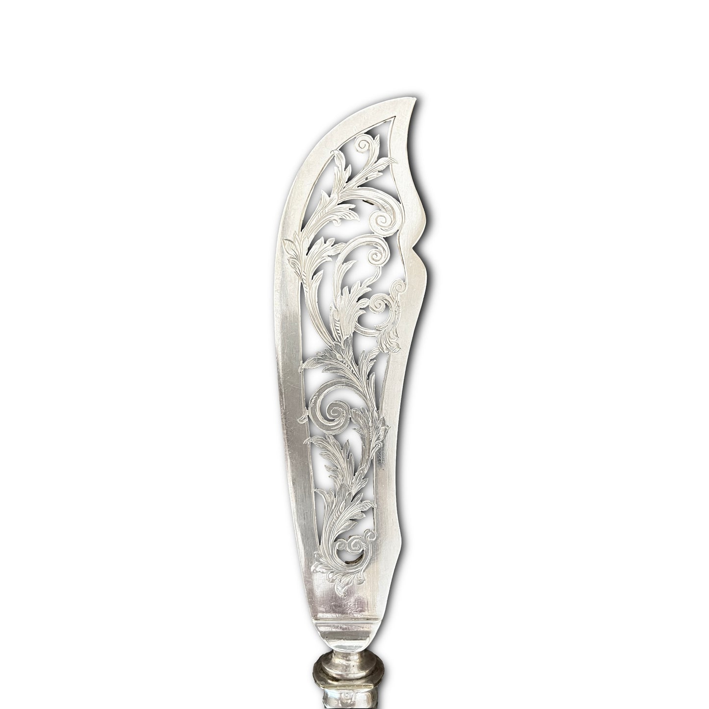 Service de couvert à poisson de style Louis XVI, argent fourré, France