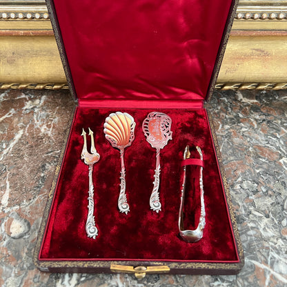 Service à fruits confits en argent massif & en vermeil, Henri Soufflot