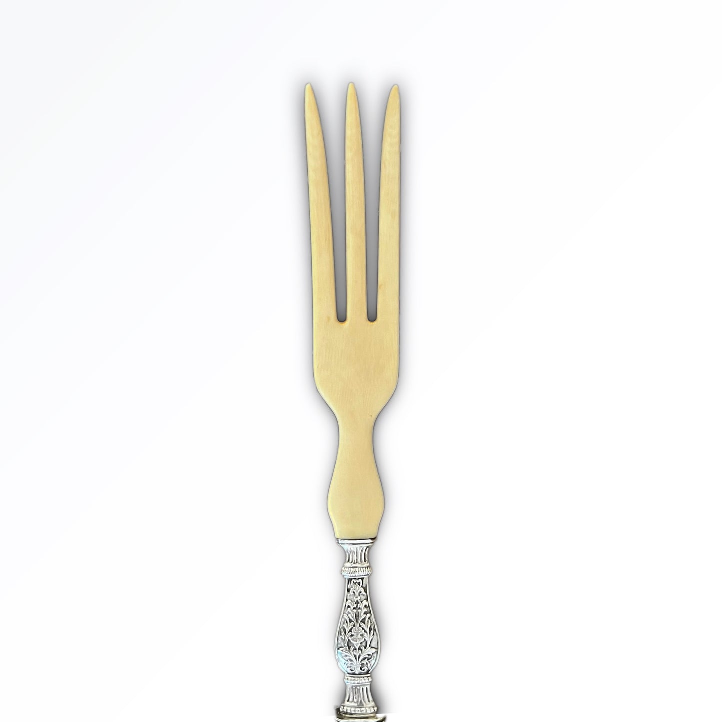 Service à salade de style Napoléon III en argent fourré