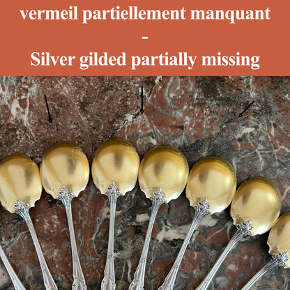 Service à glace en argent massif et en vermeil, 20 pcs, Henri Soufflot