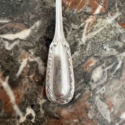 10 Cuillères à glace, Puiforcat, argent massif & vermeil, Modèle Suffren (circa 1904)