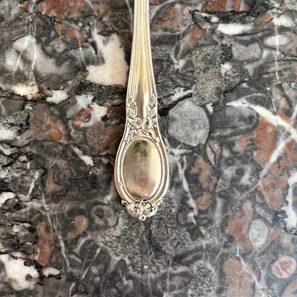 Cuillère à thé en argent massif & en vermeil, style Louis XVI, France
