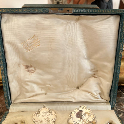 Service à fruits confits papillon, en argent massif & vermeil, Louis Coignet