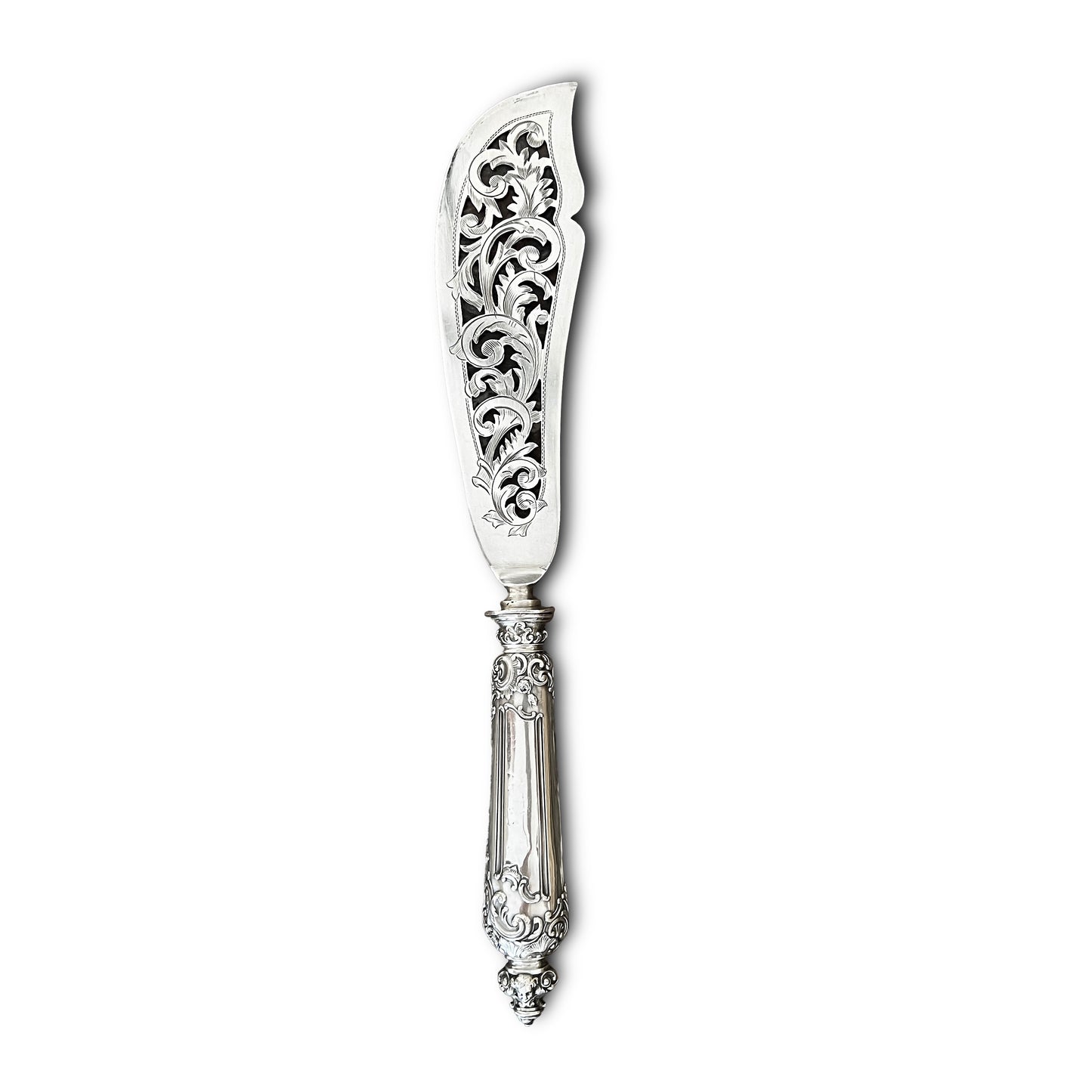 Service de couvert à poisson, Néo Renaissance, argent fourré, France
