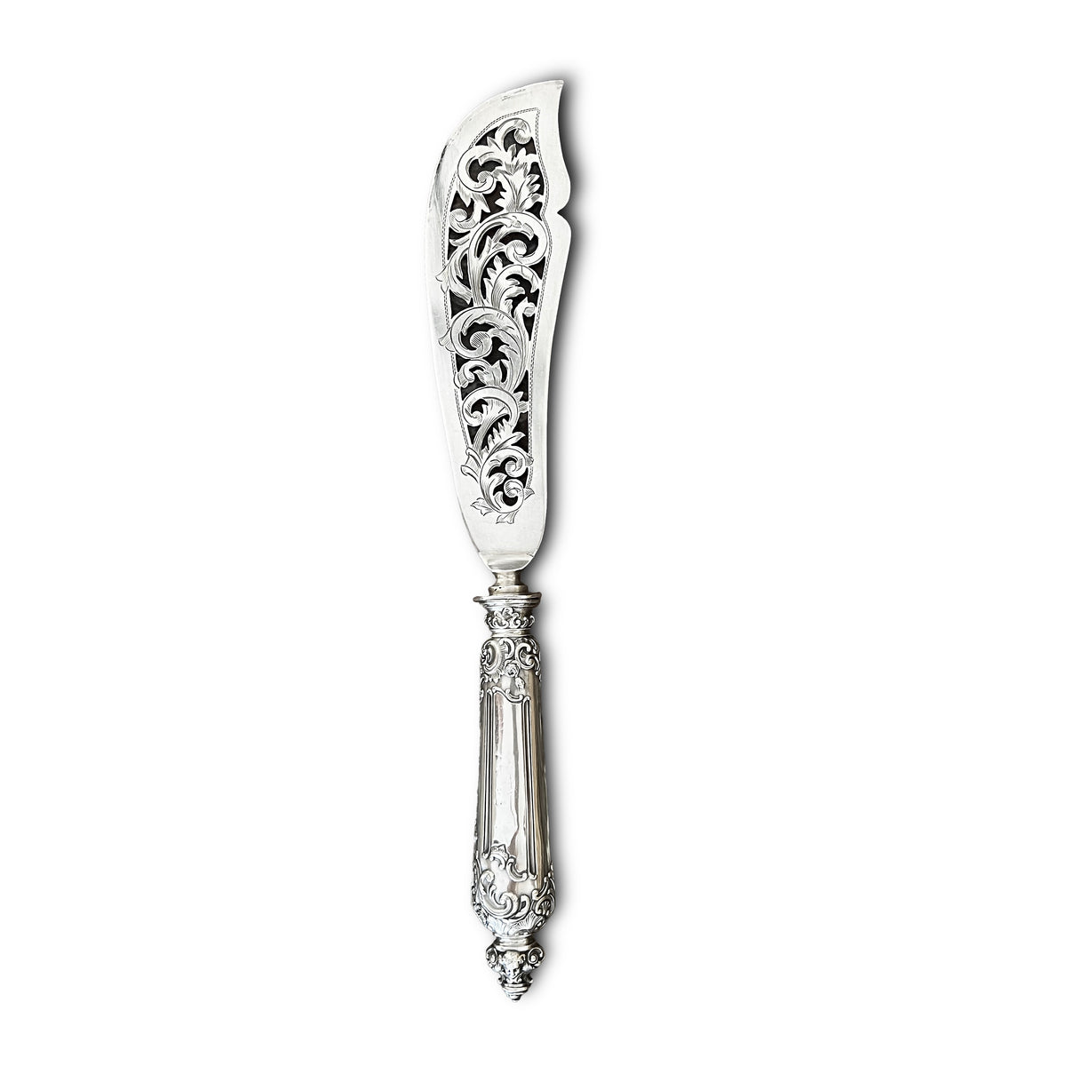 Service de couvert à poisson, Néo Renaissance, argent fourré, France