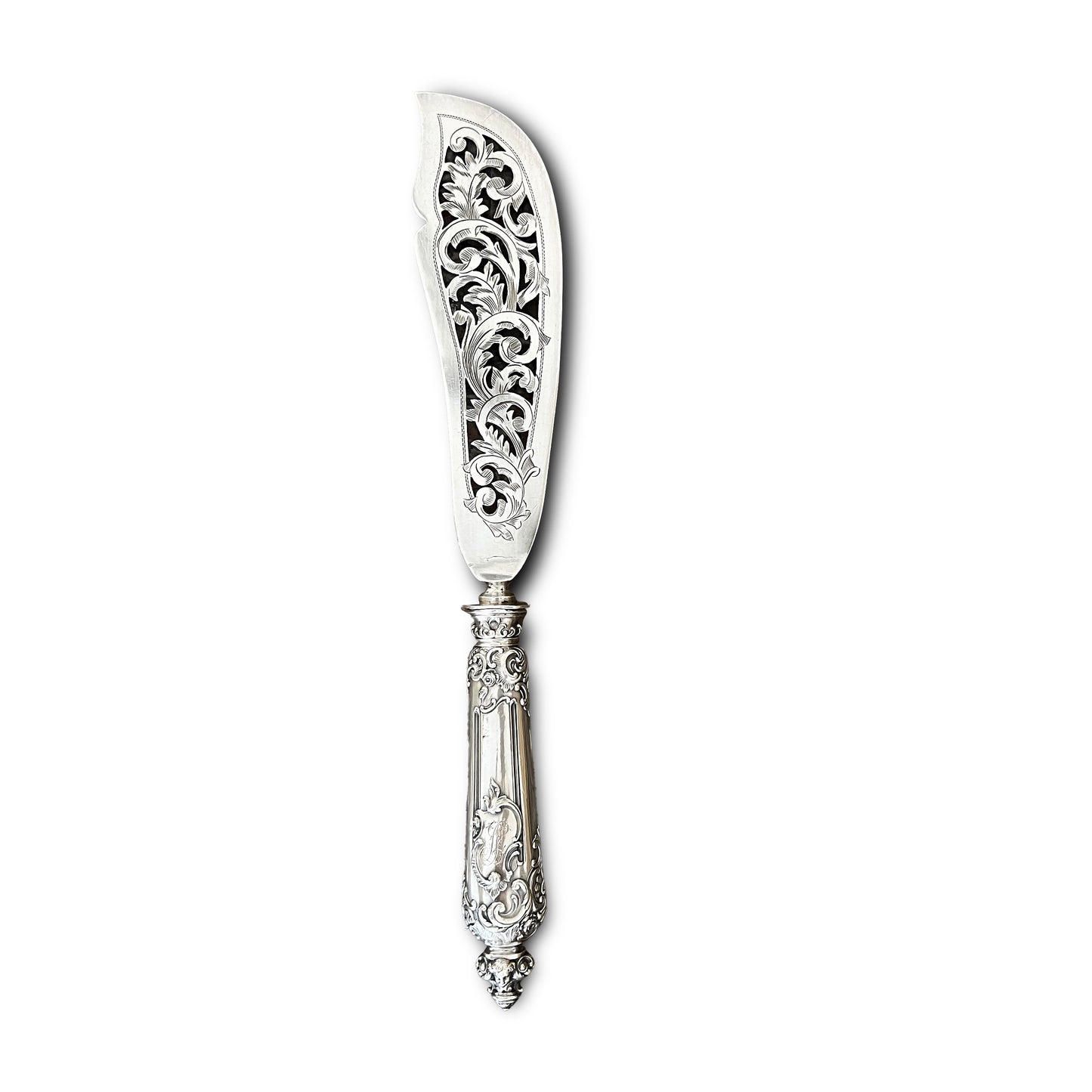 Service de couvert à poisson, Néo Renaissance, argent fourré, France