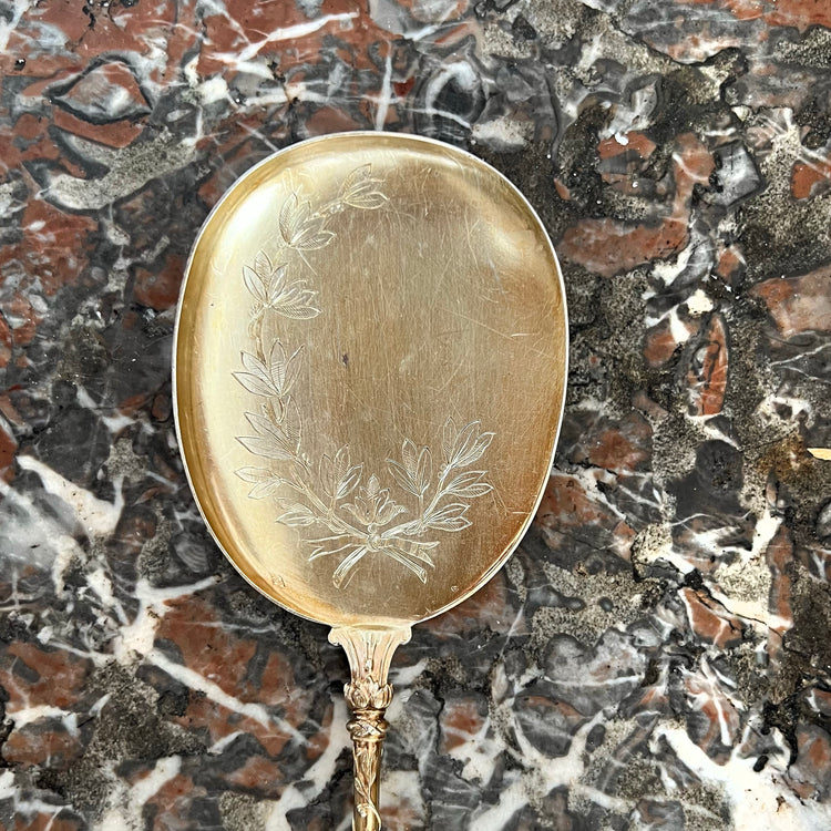 Vermeil ice service, Puiforcat, Russian laurel pattern (circa 1870), 13 pieces