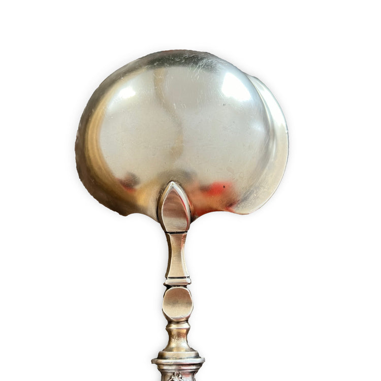 Louche à crème en argent fourré et métal doré, Art Nouveau