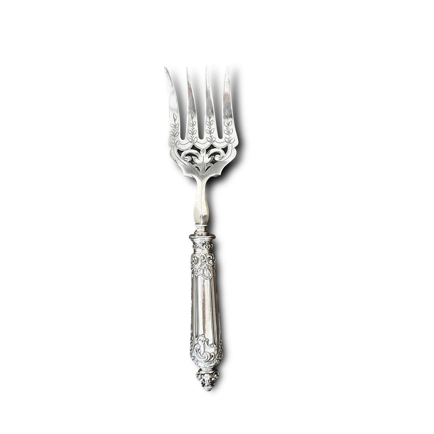 Service de couvert à poisson, Néo Renaissance, argent fourré, France