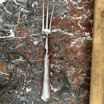 Service à gibier de style Louis XVI, en métal argenté & acier