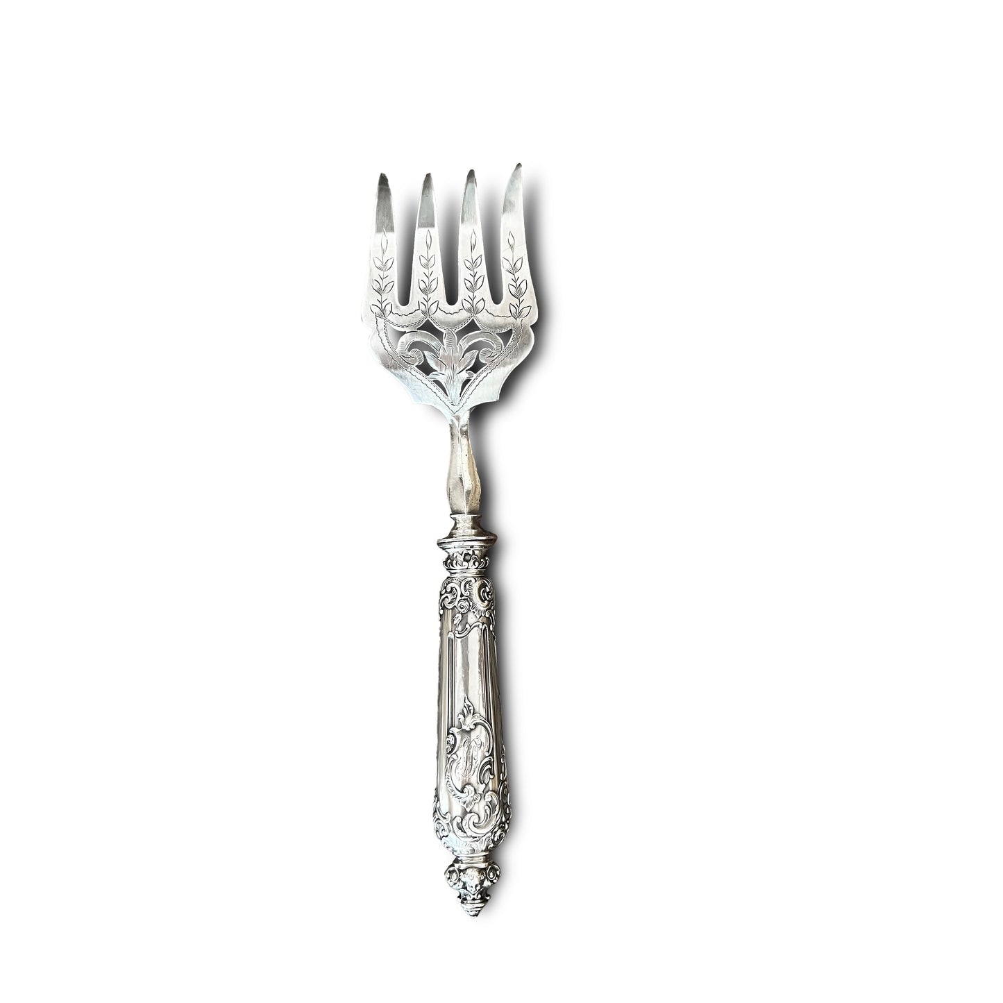Service de couvert à poisson, Néo Renaissance, argent fourré, France