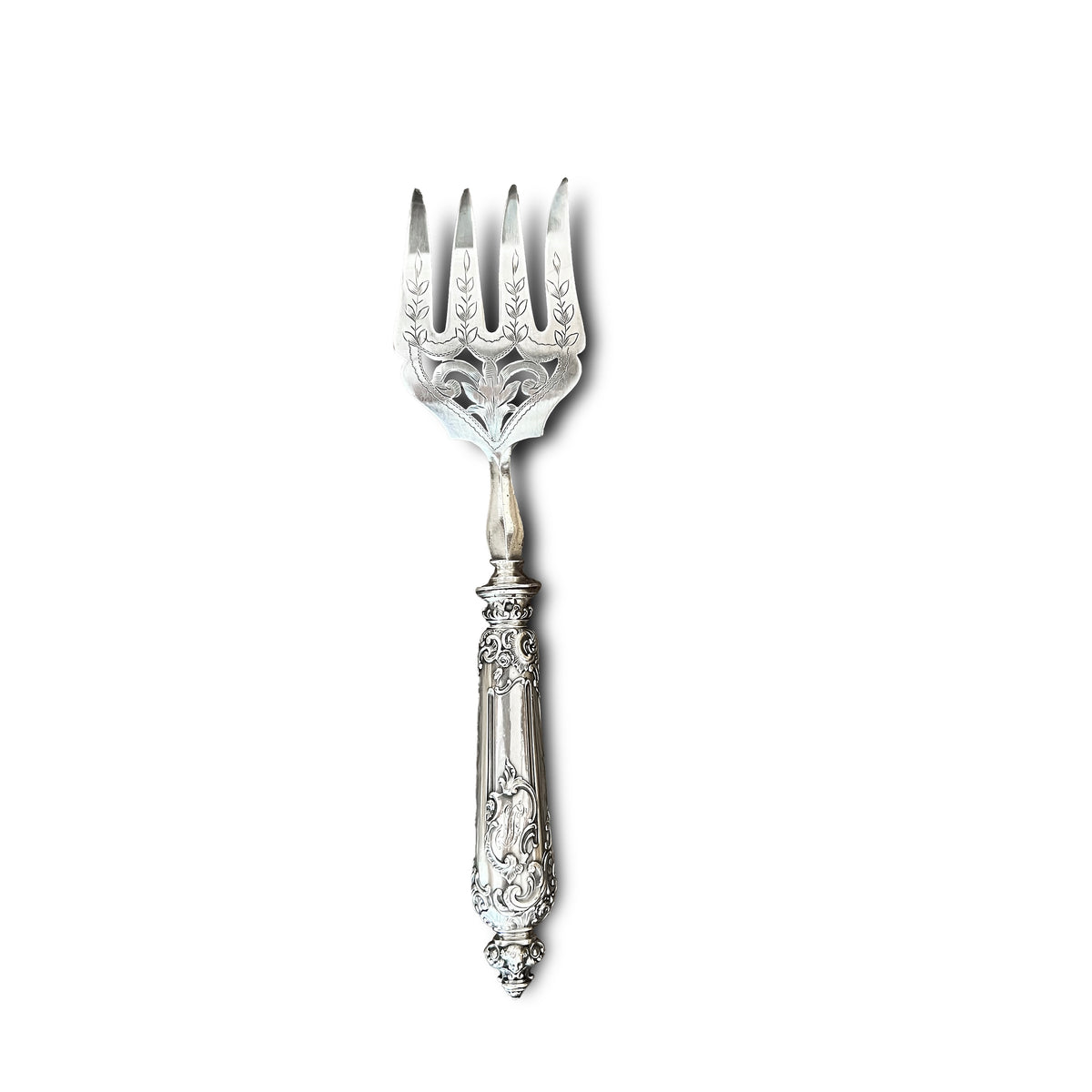 Service de couvert à poisson, Néo Renaissance, argent fourré, France