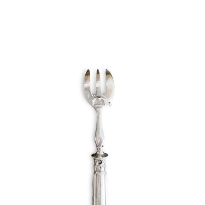 Fourchette à huîtres en argent massif & argent fourré, Philippe Berthier