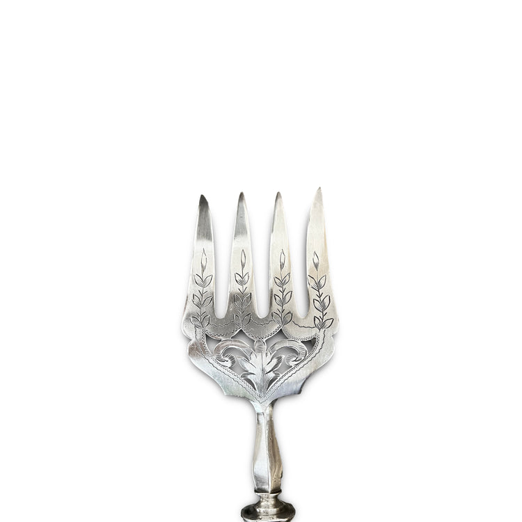 Service de couvert à poisson, Néo Renaissance, argent fourré, France