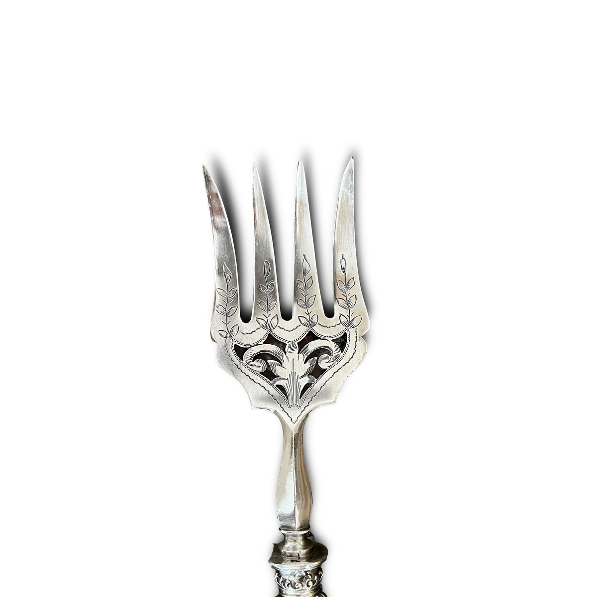 Service de couvert à poisson, Néo Renaissance, argent fourré, France
