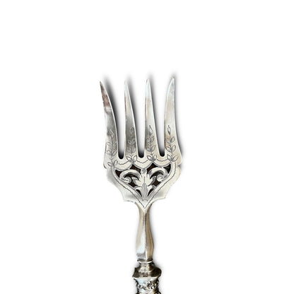 Service de couvert à poisson, Néo Renaissance, argent fourré, France