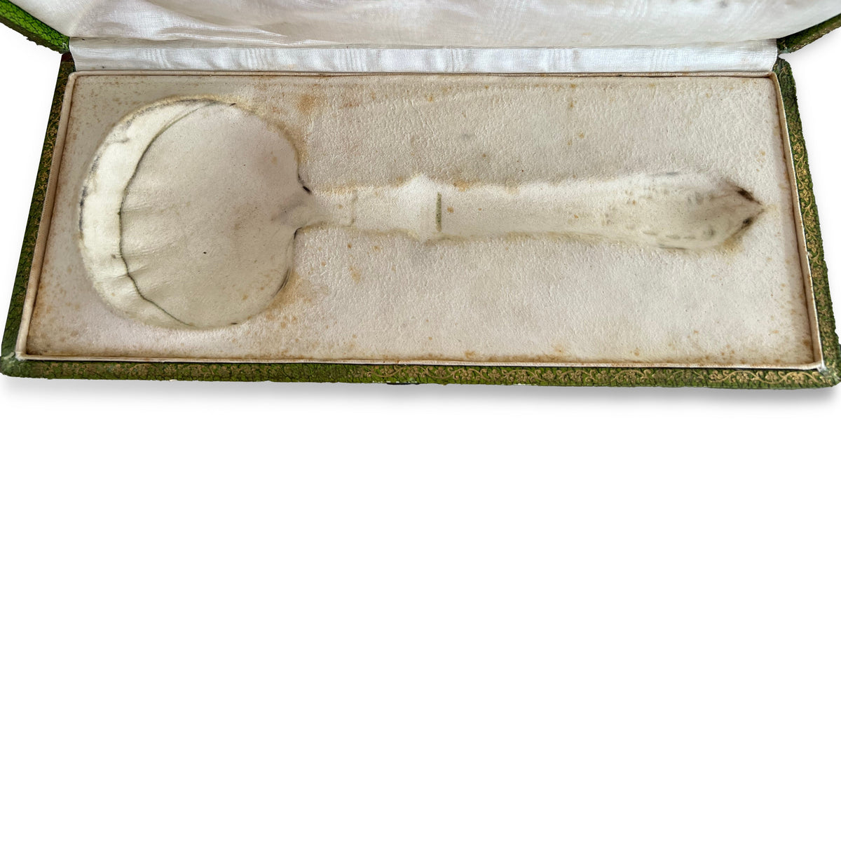 Louche à crème en argent fourré et métal doré, Art Nouveau