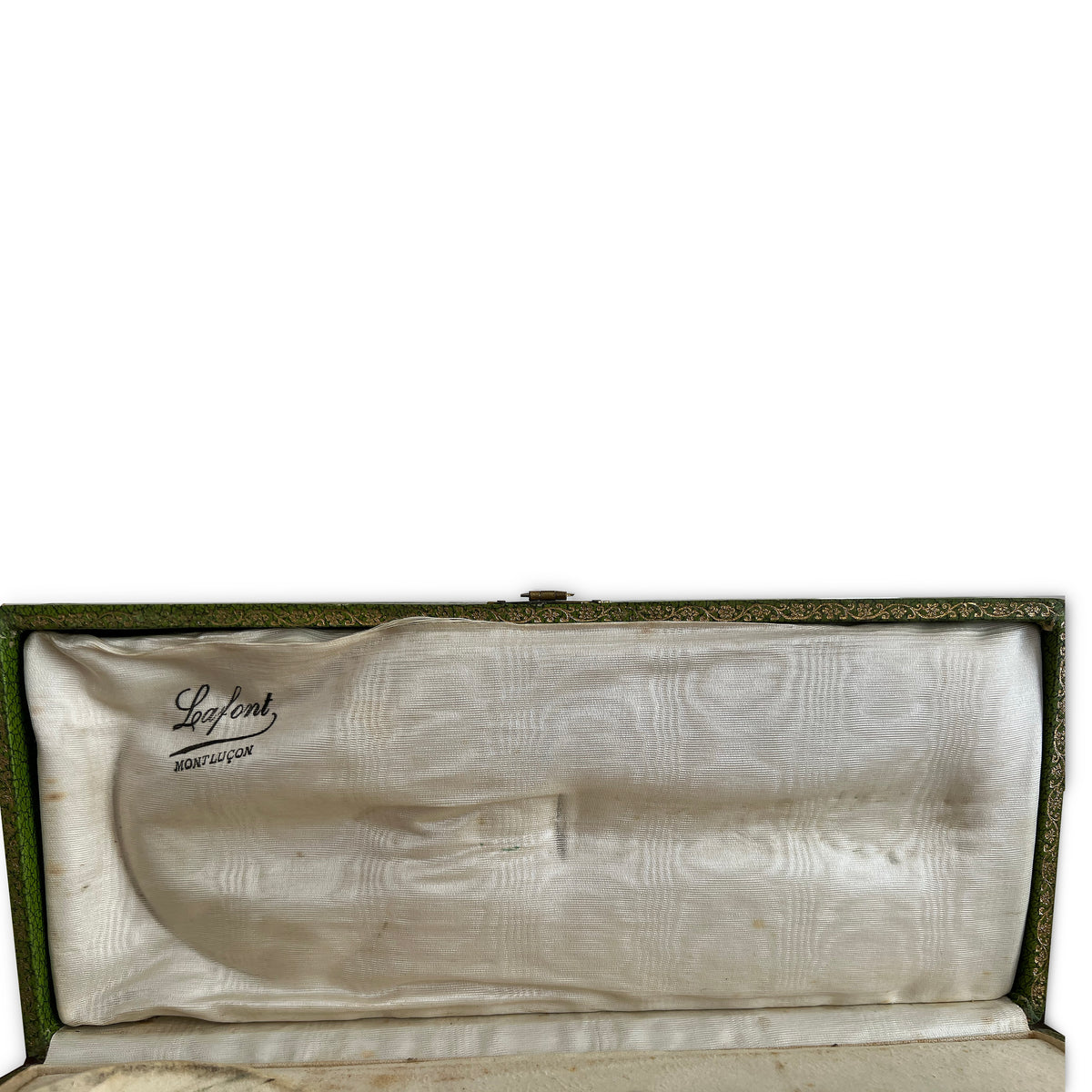 Louche à crème en argent fourré et métal doré, Art Nouveau