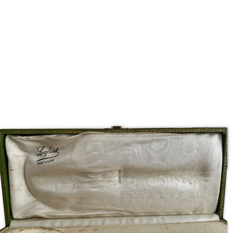 Louche à crème en argent fourré et métal doré, Art Nouveau