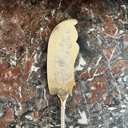 Service à glace, en vermeil, 2 pcs, style Louis XV