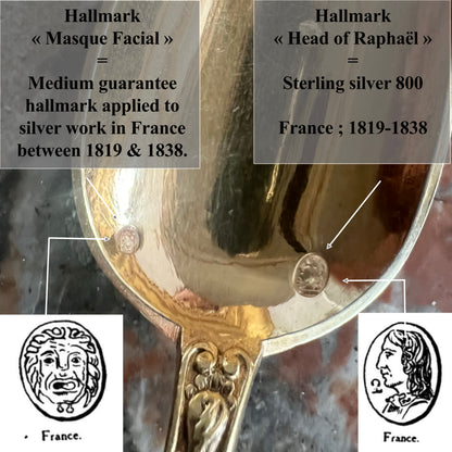 Cuillères à confiture, vermeil, 6 pcs, François Pamphile Jozan (1824-1836),