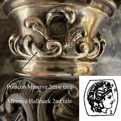 Service de couvert à poisson, Néo Renaissance, argent fourré, France
