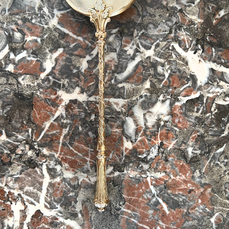 Vermeil ice service, Puiforcat, Russian laurel pattern (circa 1870), 13 pieces