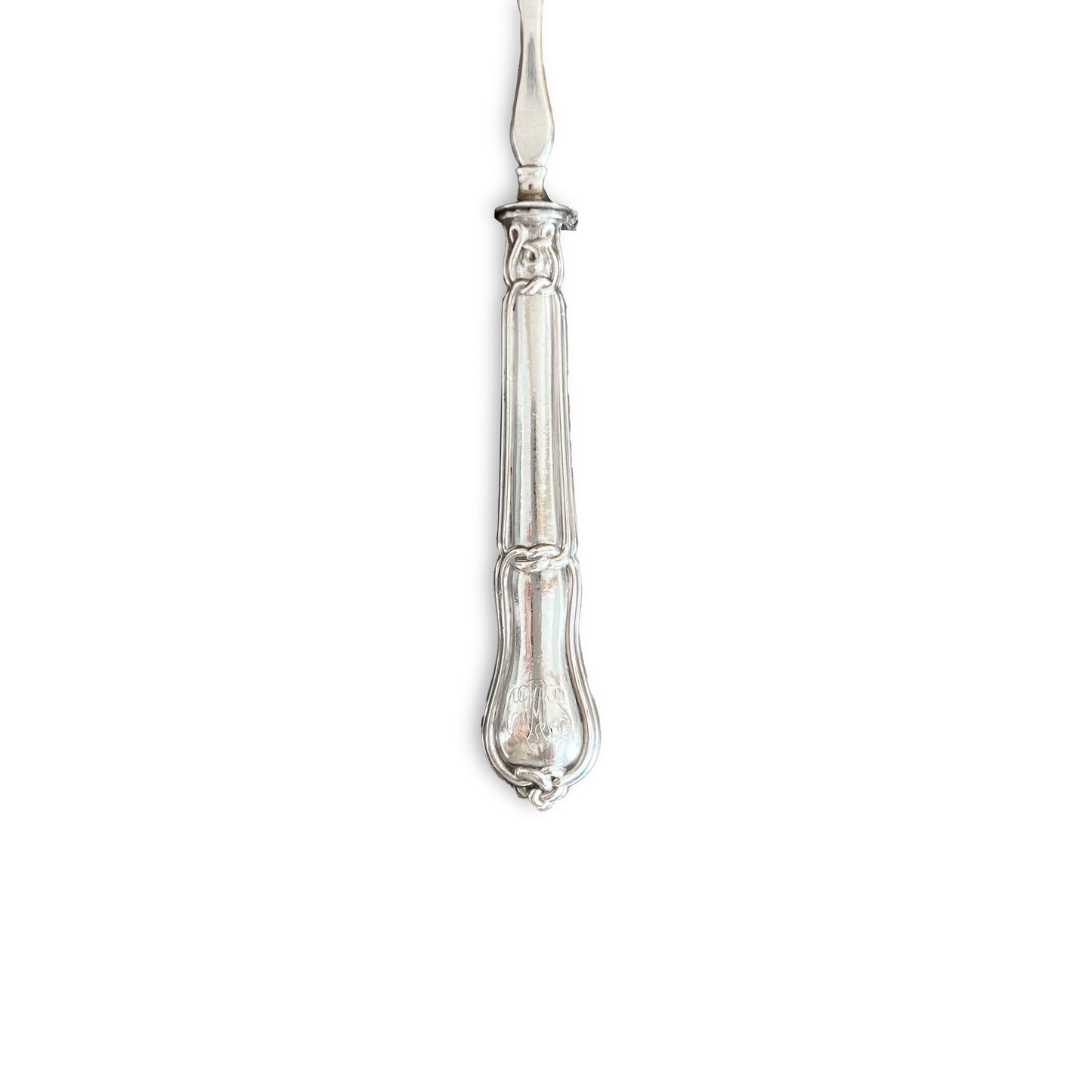 Fourchette à huîtres en argent massif & argent fourré, Philippe Berthier