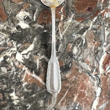10 Cuillères à glace, Puiforcat, argent massif & vermeil, Modèle Suffren (circa 1904)