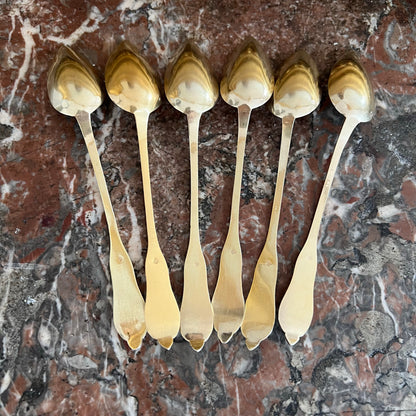 Cuillères à confiture, vermeil, 6 pcs, François Pamphile Jozan (1824-1836),